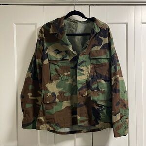 Vintage Camouflage Military Jacket